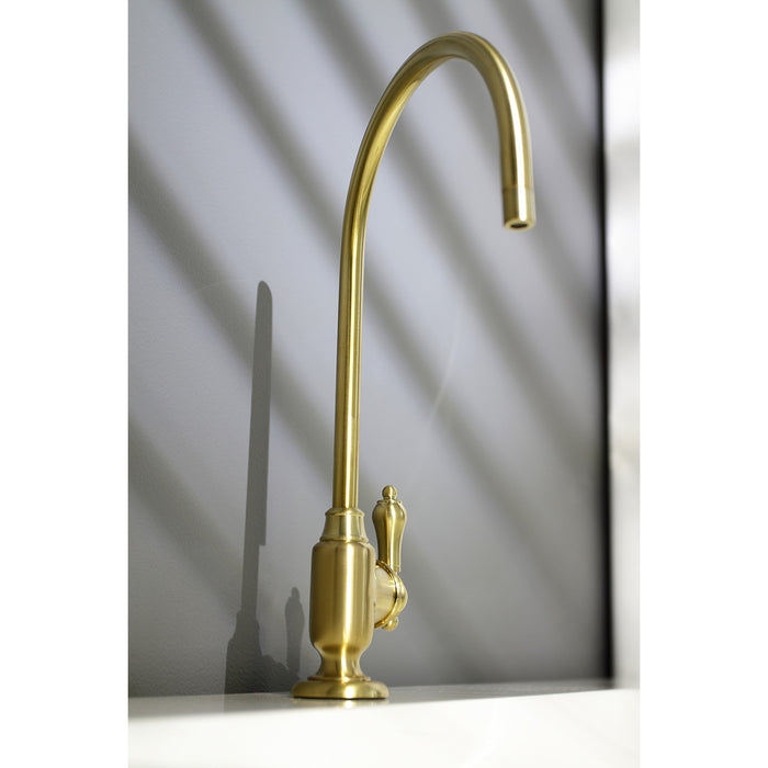 Heirloom KS5197BAL Single-Handle 1-Hole Deck Mount Water Filtration Faucet, Brushed Brass