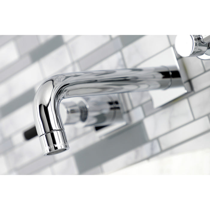 Kaiser KS6121DKL Double-Handle 3-Hole Wall Mount Bathroom Faucet, Polished Chrome