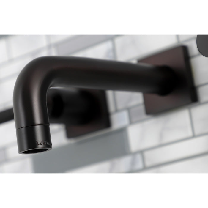 Kaiser KS6125DKL Double-Handle 3-Hole Wall Mount Bathroom Faucet, Oil Rubbed Bronze