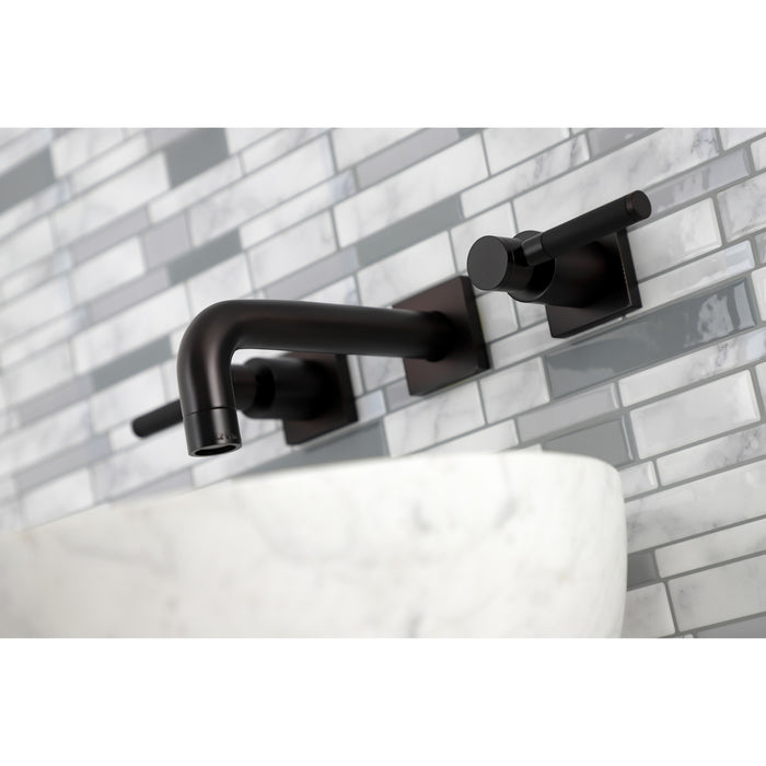 Kaiser KS6125DKL Double-Handle 3-Hole Wall Mount Bathroom Faucet, Oil Rubbed Bronze