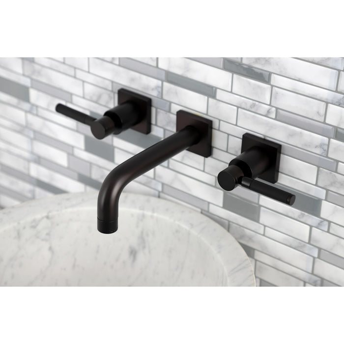 Kaiser KS6125DKL Double-Handle 3-Hole Wall Mount Bathroom Faucet, Oil Rubbed Bronze