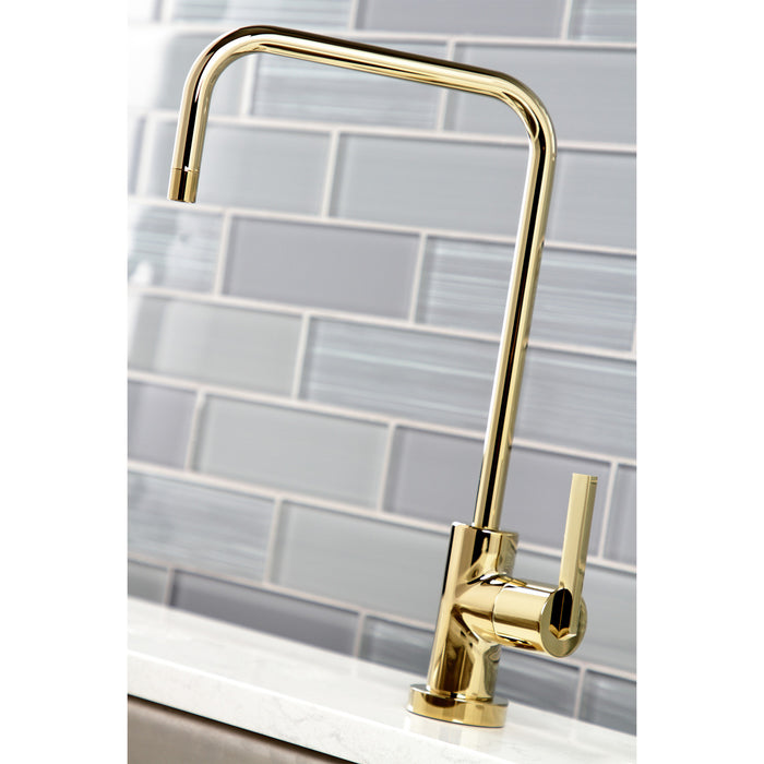 Continental KS6192CTL Single-Handle 1-Hole Deck Mount Water Filtration Faucet, Polished Brass