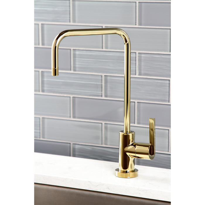 Continental KS6192CTL Single-Handle 1-Hole Deck Mount Water Filtration Faucet, Polished Brass