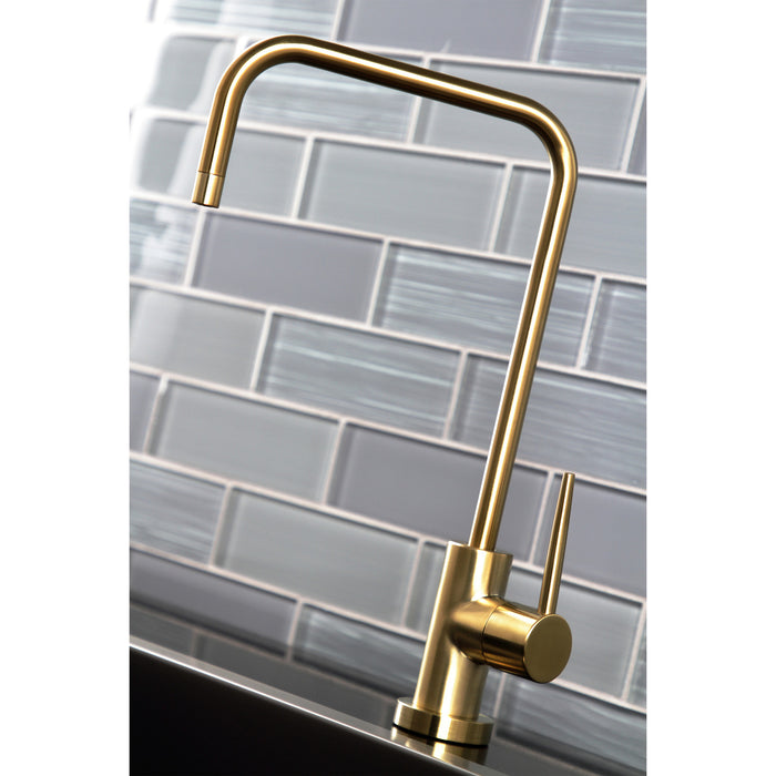 New York KS6197NYL Single-Handle 1-Hole Deck Mount Water Filtration Faucet, Brushed Brass