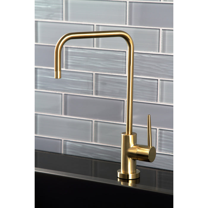 New York KS6197NYL Single-Handle 1-Hole Deck Mount Water Filtration Faucet, Brushed Brass