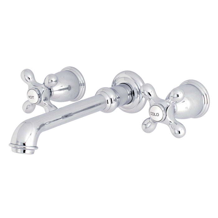 English Country KS7021AX Two-Handle 3-Hole Wall Mount Roman Tub Faucet, Polished Chrome