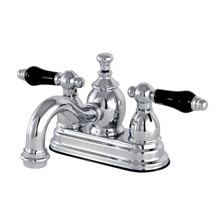 Duchess KS7101PKL Double-Handle 3-Hole Deck Mount 4-Inch Centerset Bathroom Faucet with Brass Pop-Up, Polished Chrome