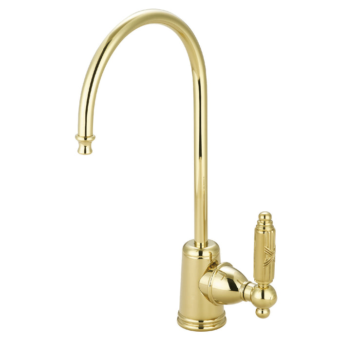 Georgian KS7192GL Single-Handle 1-Hole Deck Mount Water Filtration Faucet, Polished Brass