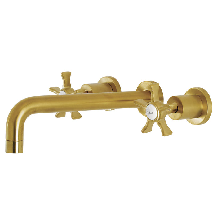 Hamilton KS8027NX Two-Handle 3-Hole Wall Mount Roman Tub Faucet, Brushed Brass