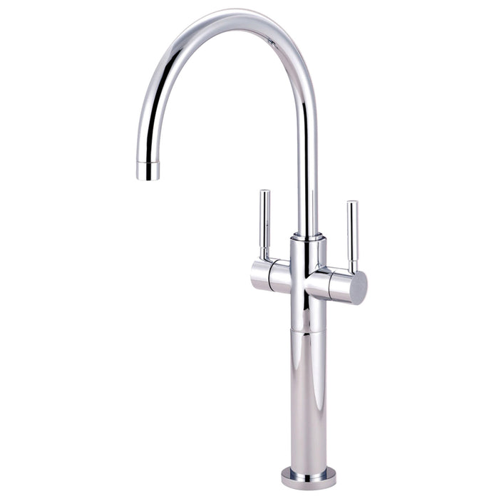 Concord KS8091DL Two-Handle 1-Hole Deck Mount Vessel Faucet, Polished Chrome