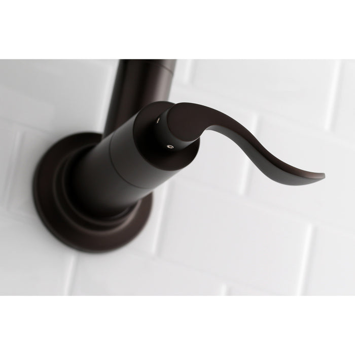 NuWave KS8105DFL Two-Handle 1-Hole Wall Mount Pot Filler, Oil Rubbed Bronze