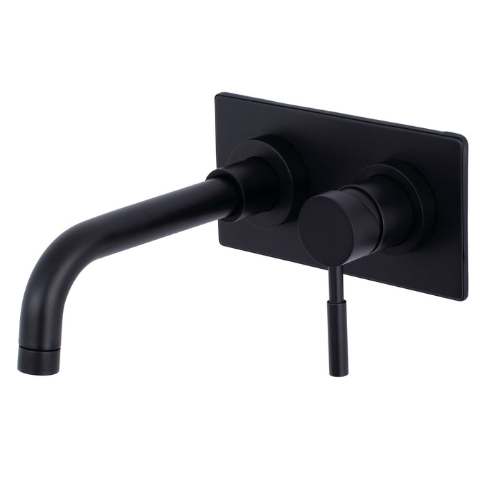 Concord KS8110DL Single-Handle 2-Hole Wall Mount Bathroom Faucet, Matte Black