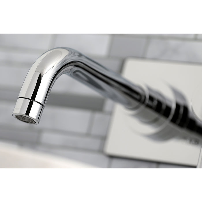 Kaiser KS8111DKL Single-Handle 2-Hole Wall Mount Bathroom Faucet, Polished Chrome