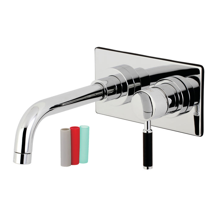 Kaiser KS8111DKL Single-Handle 2-Hole Wall Mount Bathroom Faucet, Polished Chrome