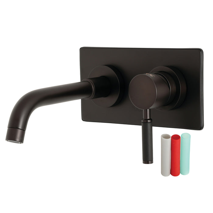 Kaiser KS8115DKL Single-Handle 2-Hole Wall Mount Bathroom Faucet, Oil Rubbed Bronze