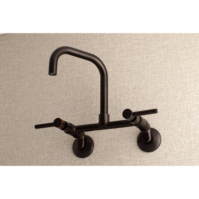 Concord KS813ORB Two-Handle 2-Hole Wall Mount Kitchen Faucet, Oil Rubbed Bronze