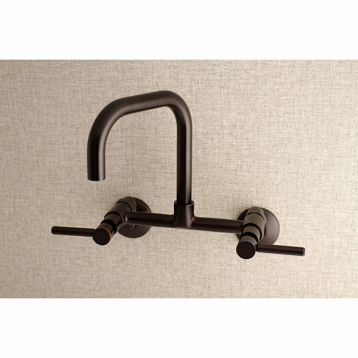 Concord KS813ORB Two-Handle 2-Hole Wall Mount Kitchen Faucet, Oil Rubbed Bronze