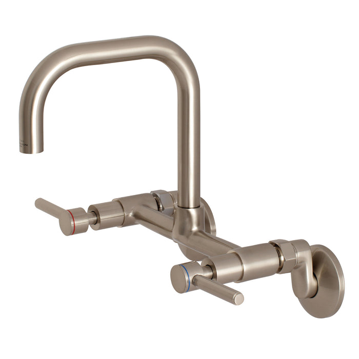 Concord KS813SN Two-Handle 2-Hole Wall Mount Kitchen Faucet, Brushed Nickel