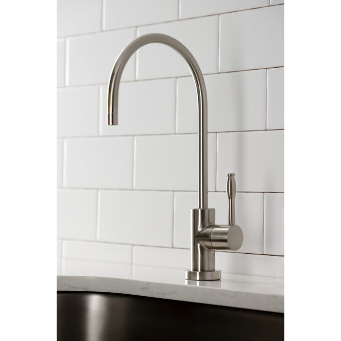 Nustudio KS8198NKL Single-Handle 1-Hole Deck Mount Water Filtration Faucet, Brushed Nickel