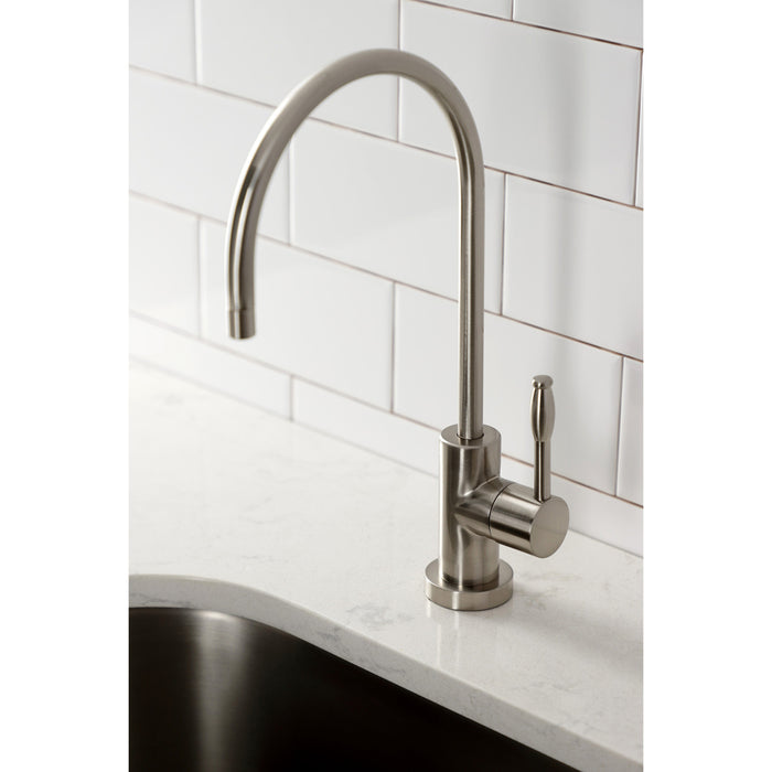 Nustudio KS8198NKL Single-Handle 1-Hole Deck Mount Water Filtration Faucet, Brushed Nickel