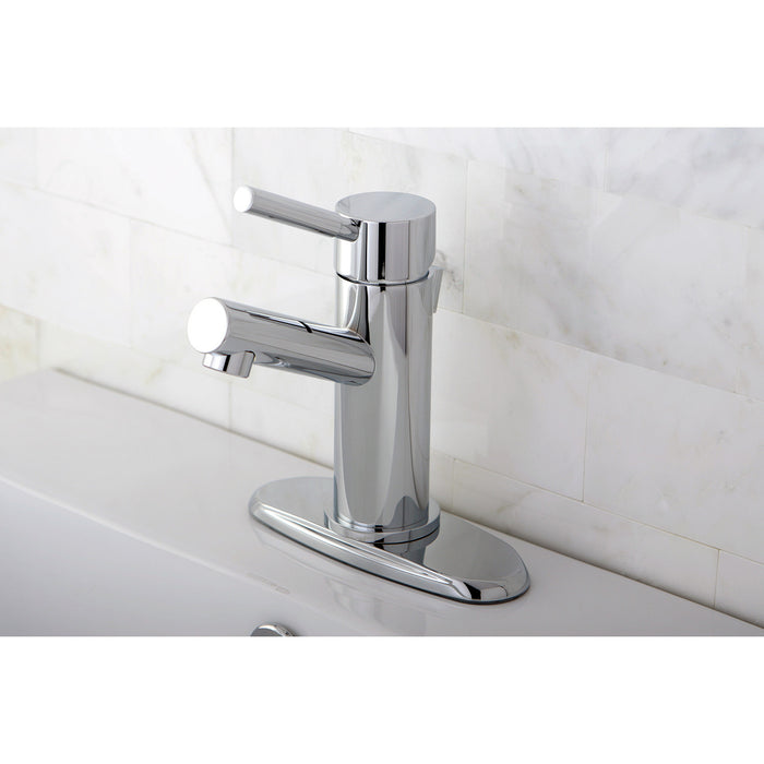 Concord KS8421DL Single-Handle 1-or-3 Hole Deck Mount 4-Inch Centerset Bathroom Faucet with Brass Pop-Up, Polished Chrome