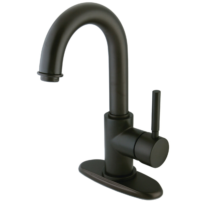 Concord KS8435DL Single-Handle 1-or-3 Hole Deck Mount 4-Inch Centerset Bathroom Faucet with Push-Up Pop-Up, Oil Rubbed Bronze