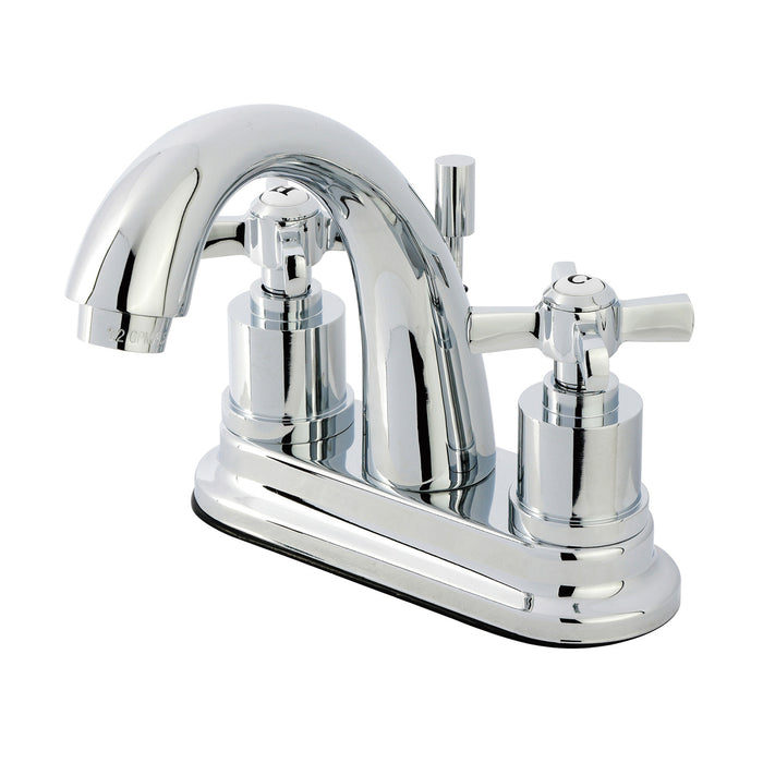 Millennium KS8611ZX Double-Handle 3-Hole Deck Mount 4-Inch Centerset Bathroom Faucet with Brass Pop-Up, Polished Chrome