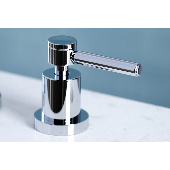 Concord KS8721DLLS Two-Handle 3-Hole Deck Mount Widespread Kitchen Faucet, Polished Chrome