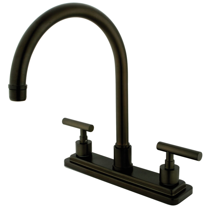 Manhattan KS8795CMLLS Two-Handle 3-Hole 8" Centerset Kitchen Faucet, Oil Rubbed Bronze