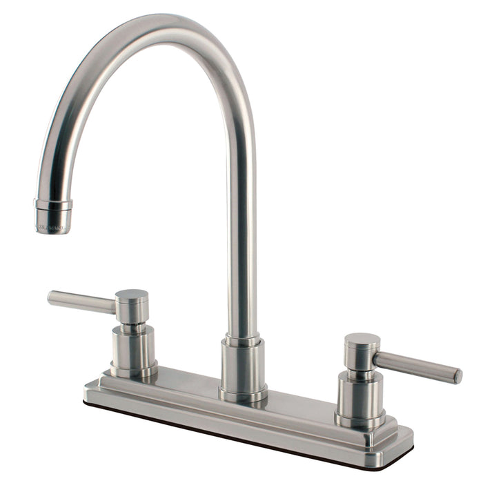 Concord KS8798DLLS Two-Handle 3-Hole 8" Centerset Kitchen Faucet, Brushed Nickel