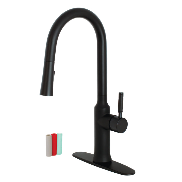 Kaiser LS2720DKL Single-Handle Pull-Down Kitchen Faucet, Matte Black