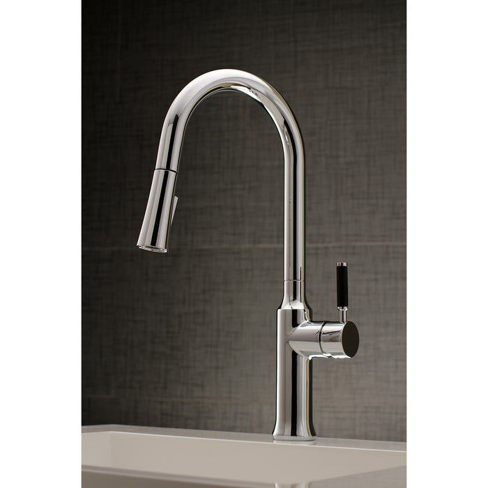 Kaiser LS2721DKL Single-Handle Pull-Down Kitchen Faucet, Polished Chrome