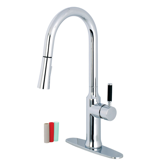 Kaiser LS2721DKL Single-Handle Pull-Down Kitchen Faucet, Polished Chrome