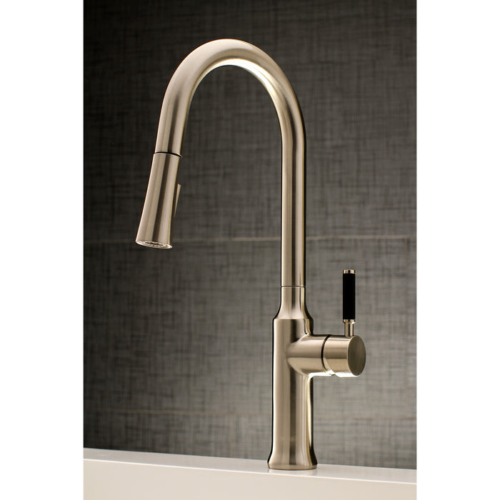 Kaiser LS2728DKL Single-Handle Pull-Down Kitchen Faucet, Brushed Nickel