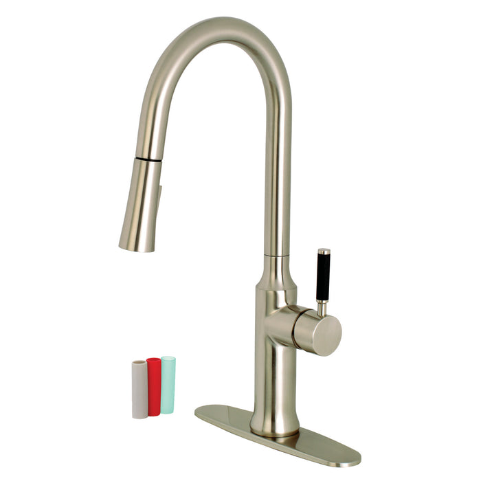 Kaiser LS2728DKL Single-Handle Pull-Down Kitchen Faucet, Brushed Nickel