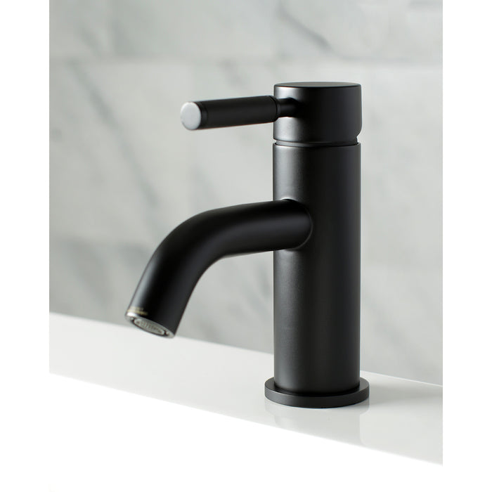 Kaiser LS8220DKL One-Handle 1-Hole Bathroom Faucet with Push Pop-Up Drain, Matte Black