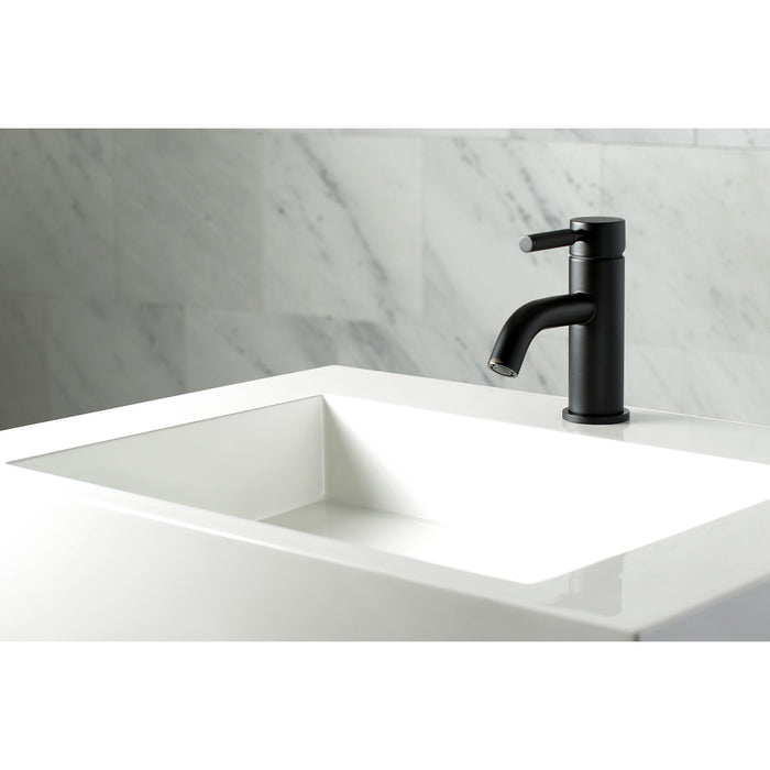 Kaiser LS8220DKL One-Handle 1-Hole Bathroom Faucet with Push Pop-Up Drain, Matte Black