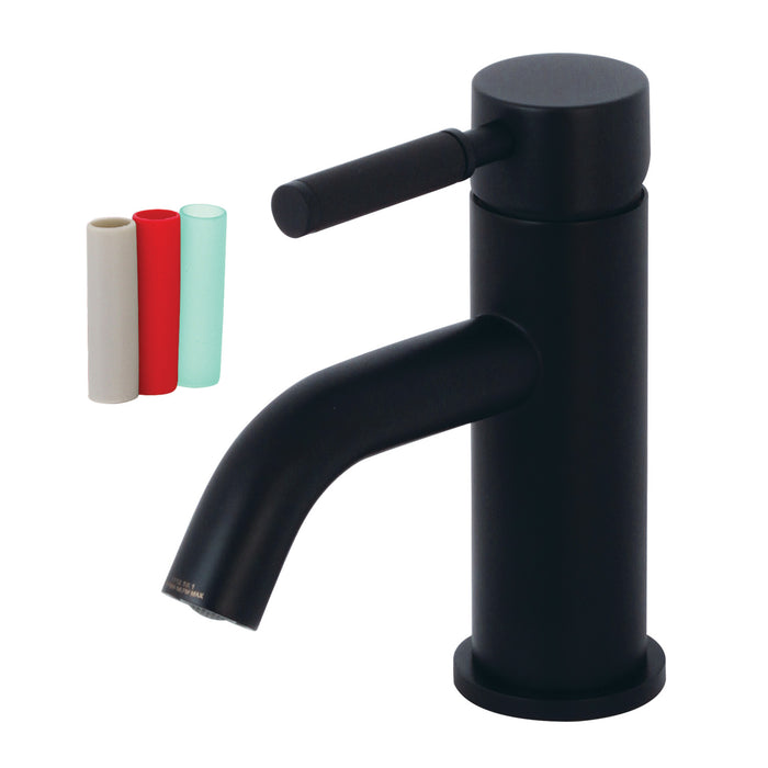 Kaiser LS8220DKL One-Handle 1-Hole Bathroom Faucet with Push Pop-Up Drain, Matte Black