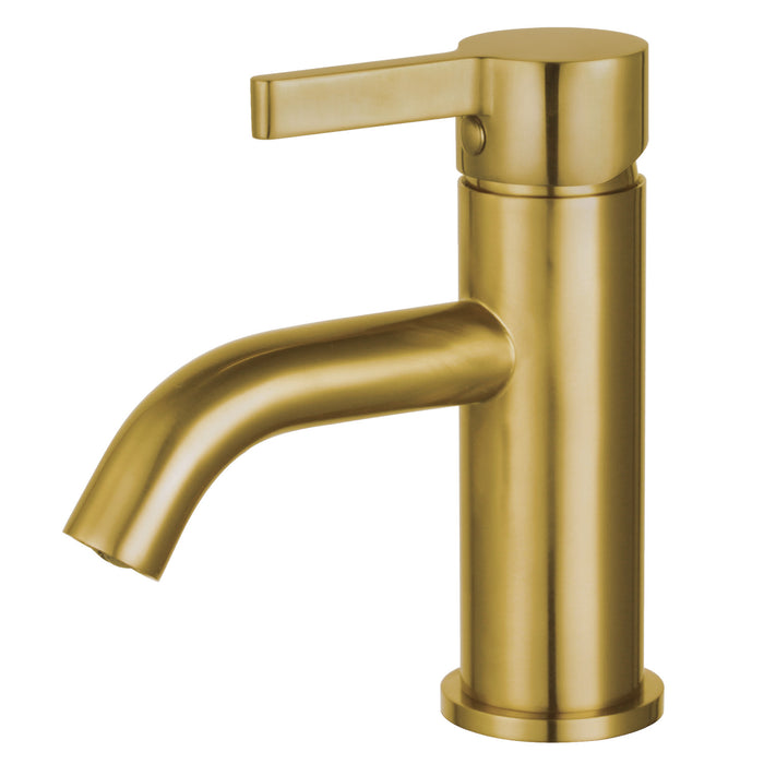 Continental LS8223CTL One-Handle 1-Hole Bathroom Faucet with Push Pop-Up Drain, Brushed Brass