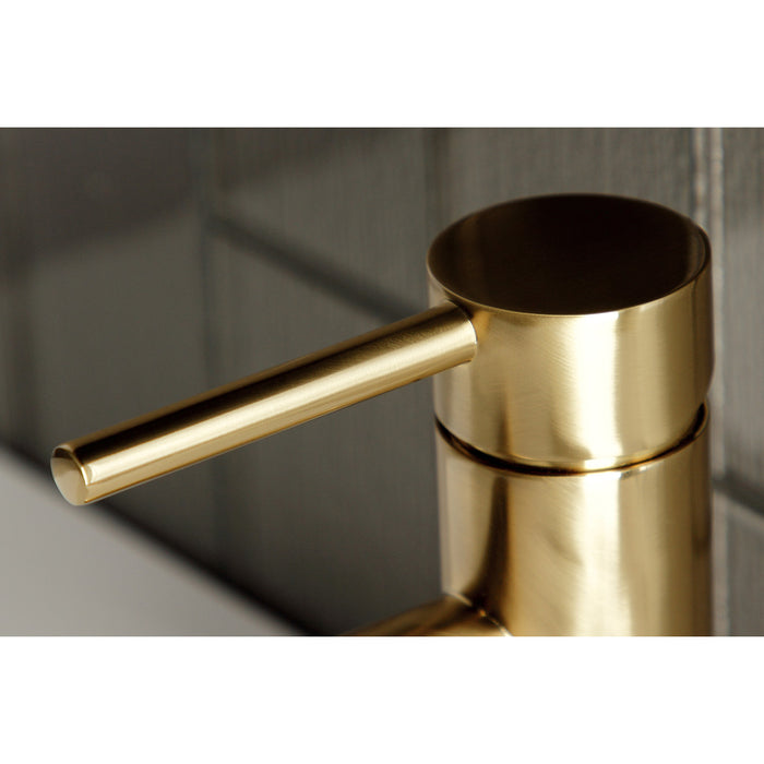 Concord LS8223DL One-Handle 1-Hole Bathroom Faucet with Push Pop-Up Drain, Brushed Brass