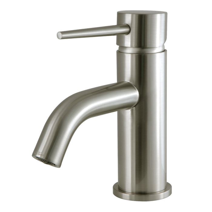 New York LS8228NYL One-Handle 1-Hole Bathroom Faucet with Push Pop-Up Drain, Brushed Nickel