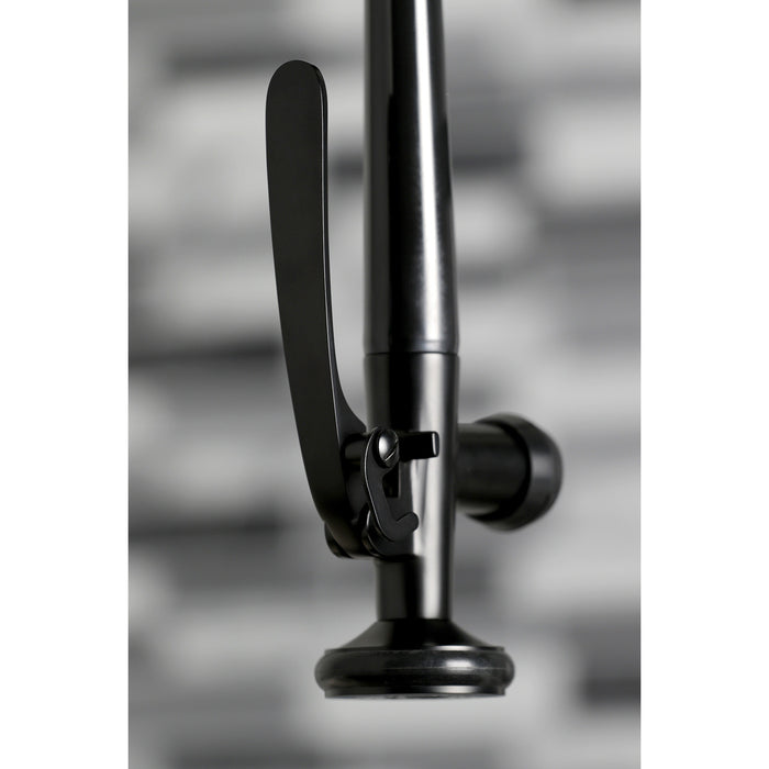 Continental LS8500CTL Single-Handle 1-Hole Deck Mount Pre-Rinse Kitchen Faucet, Matte Black