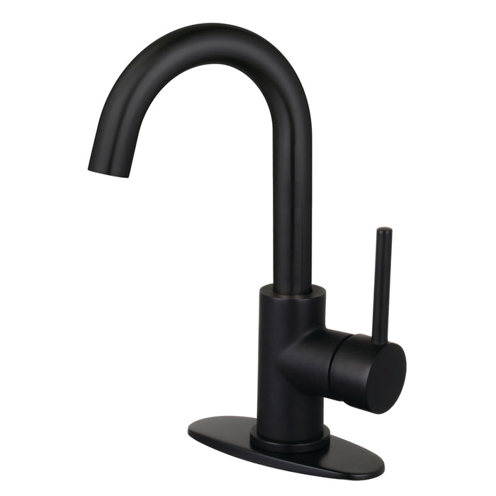 Concord LS8530DL One-Handle 1-Hole Deck Mount Bar Faucet, Matte Black