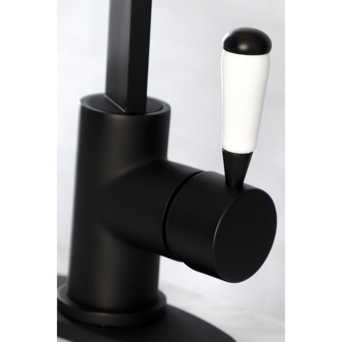 Paris LS8610DPL One-Handle 1-Hole Deck Mount Bar Faucet, Matte Black