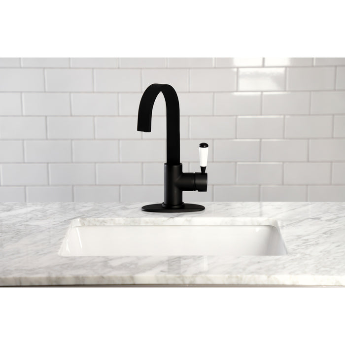 Paris LS8610DPL One-Handle 1-Hole Deck Mount Bar Faucet, Matte Black