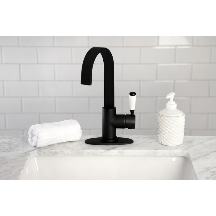 Paris LS8610DPL One-Handle 1-Hole Deck Mount Bar Faucet, Matte Black