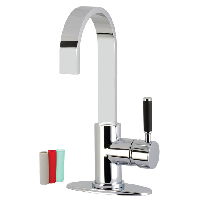 Kaiser LS8611DKL One-Handle 1-Hole Deck Mount Bar Faucet, Polished Chrome