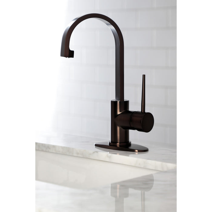 New York LS8615NYL One-Handle 1-Hole Deck Mount Bar Faucet, Oil Rubbed Bronze