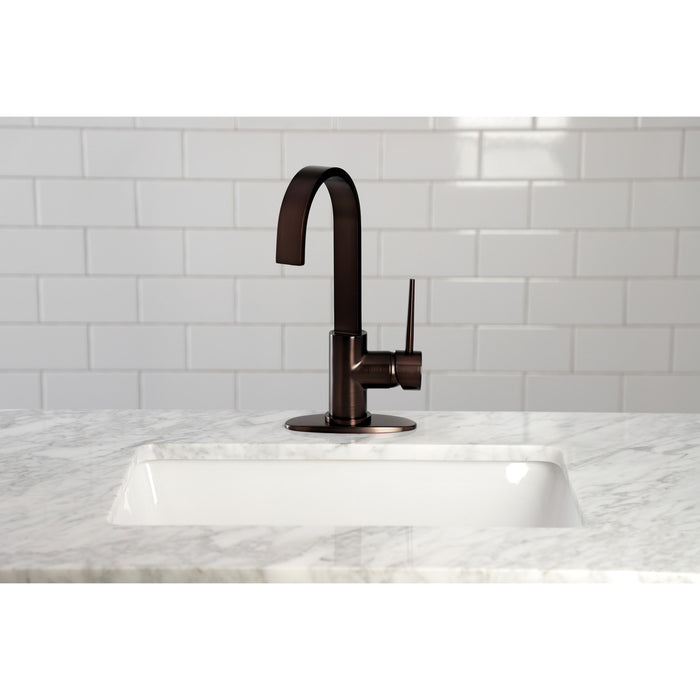 New York LS8615NYL One-Handle 1-Hole Deck Mount Bar Faucet, Oil Rubbed Bronze