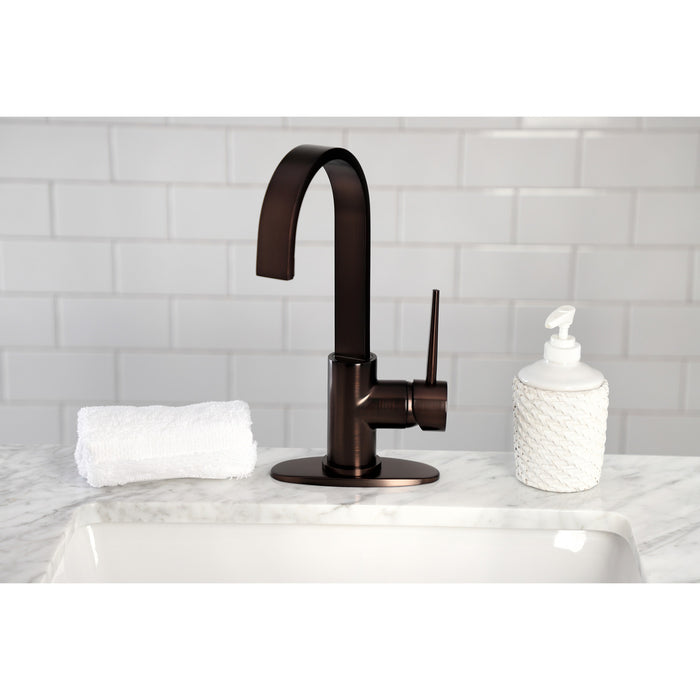 New York LS8615NYL One-Handle 1-Hole Deck Mount Bar Faucet, Oil Rubbed Bronze